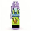 1PC UFO Alien Beer Cartoon Pattern 750ml Color Plastic Sports Water Bottle Leakproof Flip Straw Lid Suitable for Sports Office Home Use