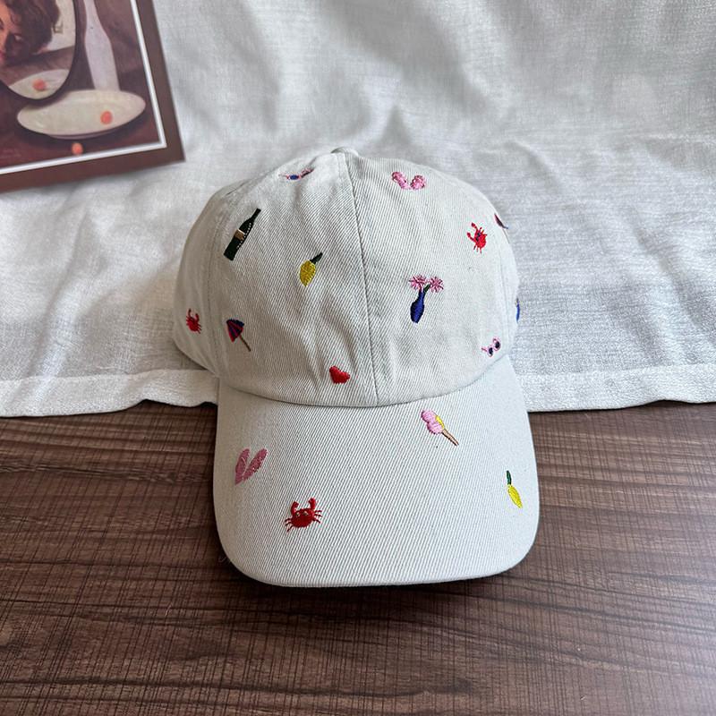 Street Dance Cap With Embroidery And Sunshade For Men Women Summer Fashion