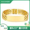 Japan and Korea Fashion Couple Curved Brand Titanium Steel Men and Women Bracelet, Lettering Adjustment Strap, Stainless Steel Watch Chain