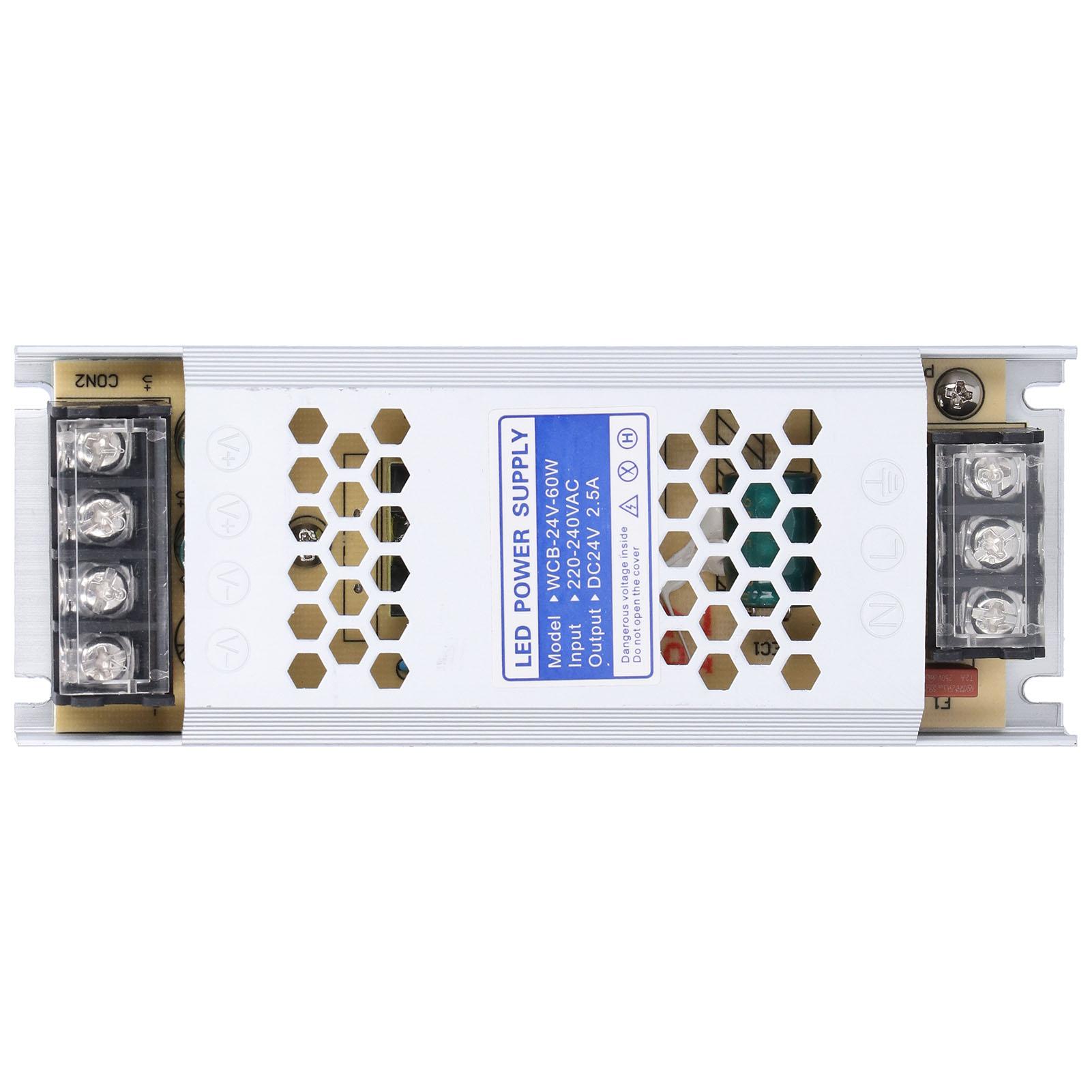 

Светодиодный блок питания Импульсный драйвер Адаптер Ультратонкий Длинная полоса Трансформатор Световой короб Реклама(WCB24V60W )