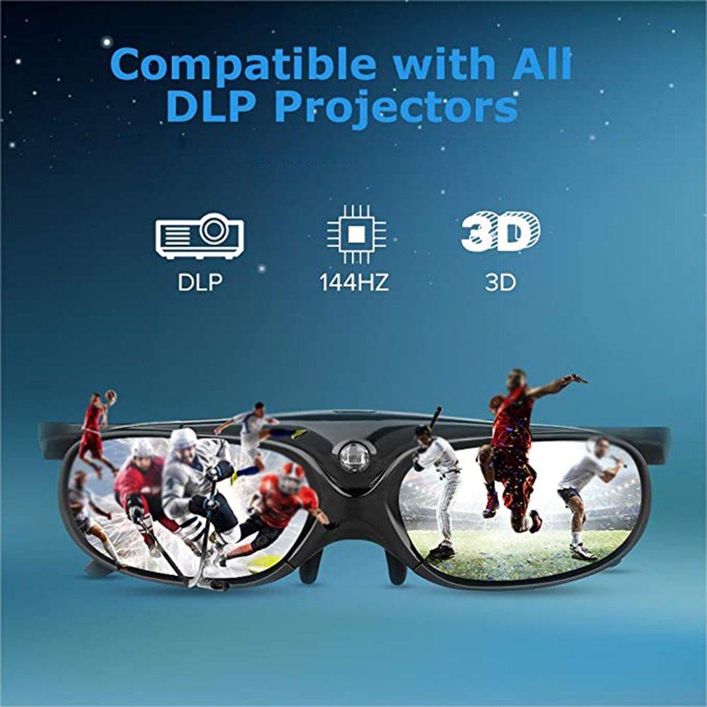 96-144HZ 3D Glasses For Xgimi Z3/Z4/Z6/H2 Nuts G1/P2 Active Shutter Rechargeable BenQ Acer And DLP LINK Projector Wholesale