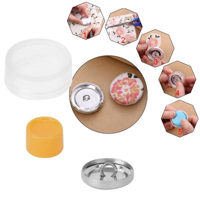 Cloth Bag Cover Buttons Kit Round Button Base DIY Handmade Crafts Buckle Making Tools Cover Buttons Assembly Tool Cover Buttons