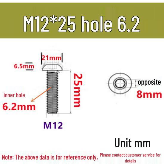 Stainless Steel 304 Pan Head Hollow Hex Screw (M4-M12)