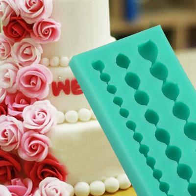 Mold Silicon String Nou DIY Cute Pearl String margele Mold silicon Tort Decorat Fondant Coacerea