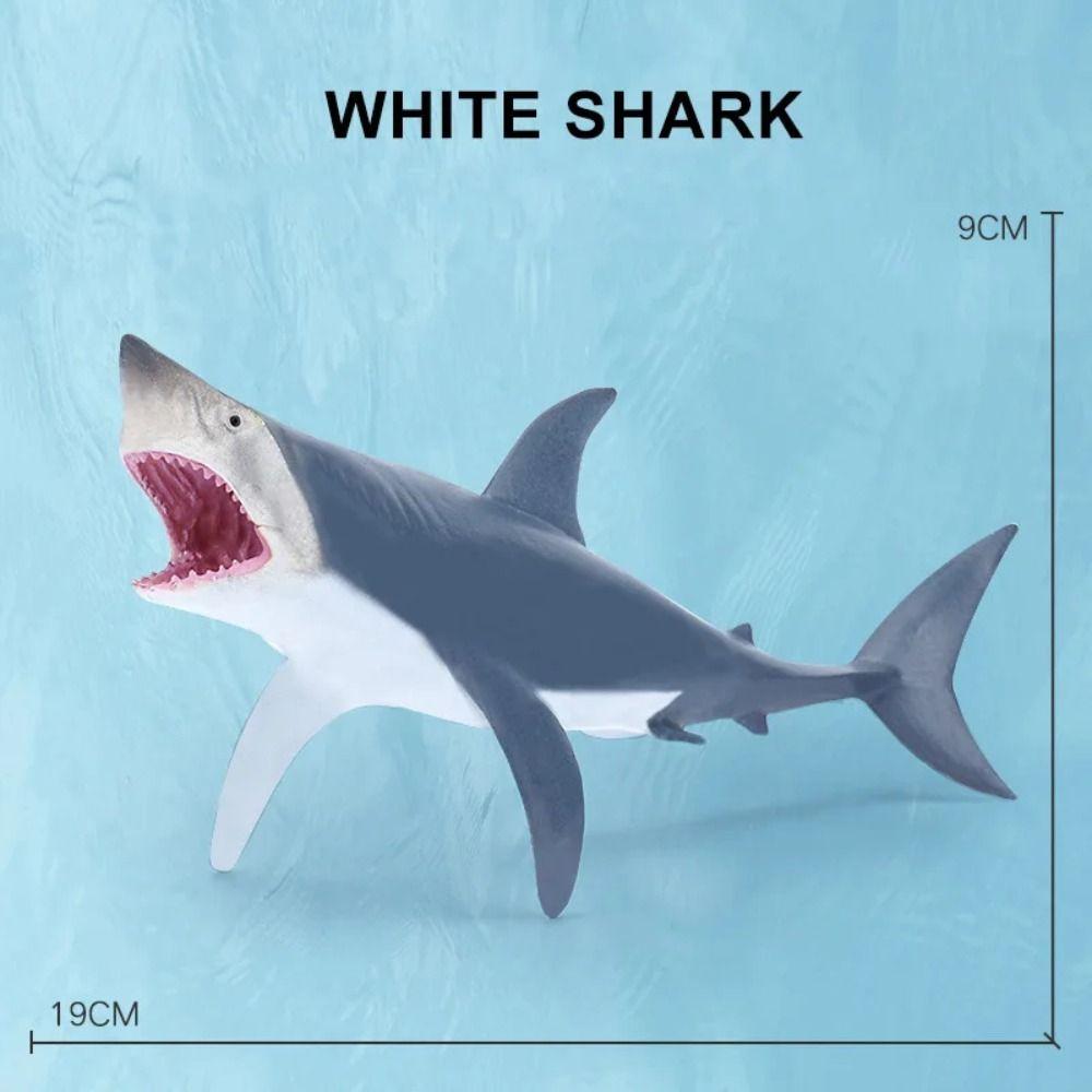 PVC Simulation Sea Life Shark Cachalot Ocean Action Figures Gift Whale Figurines