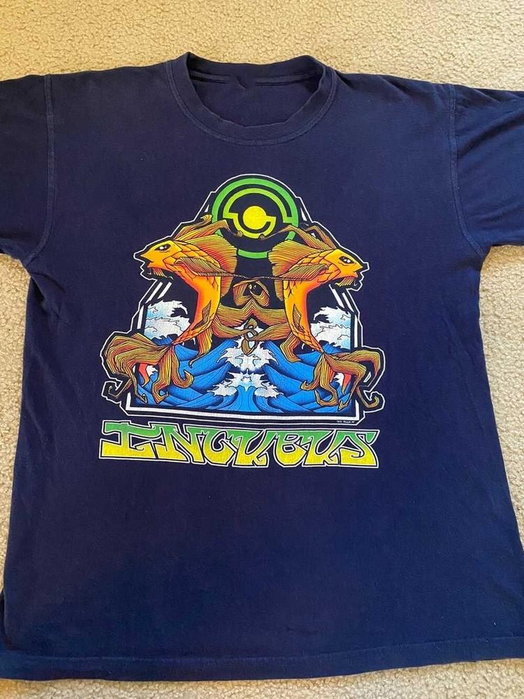 2002 Incubus Band Shirt Short Sleeve Black Mens Unisex S-5XL Unisex T-Shirt XXXL