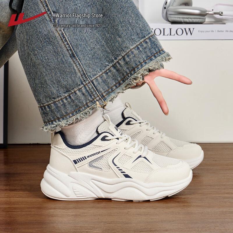 Warrior Women's Breathable Mesh Thick-Soled Casual Dad Shoes