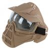 Maschera Facciale Tattica CS per Persona Reale Maschera Protettiva da Ciclismo con Lente in PC Protezione Solare Anti-UV per Sport all'Aperto