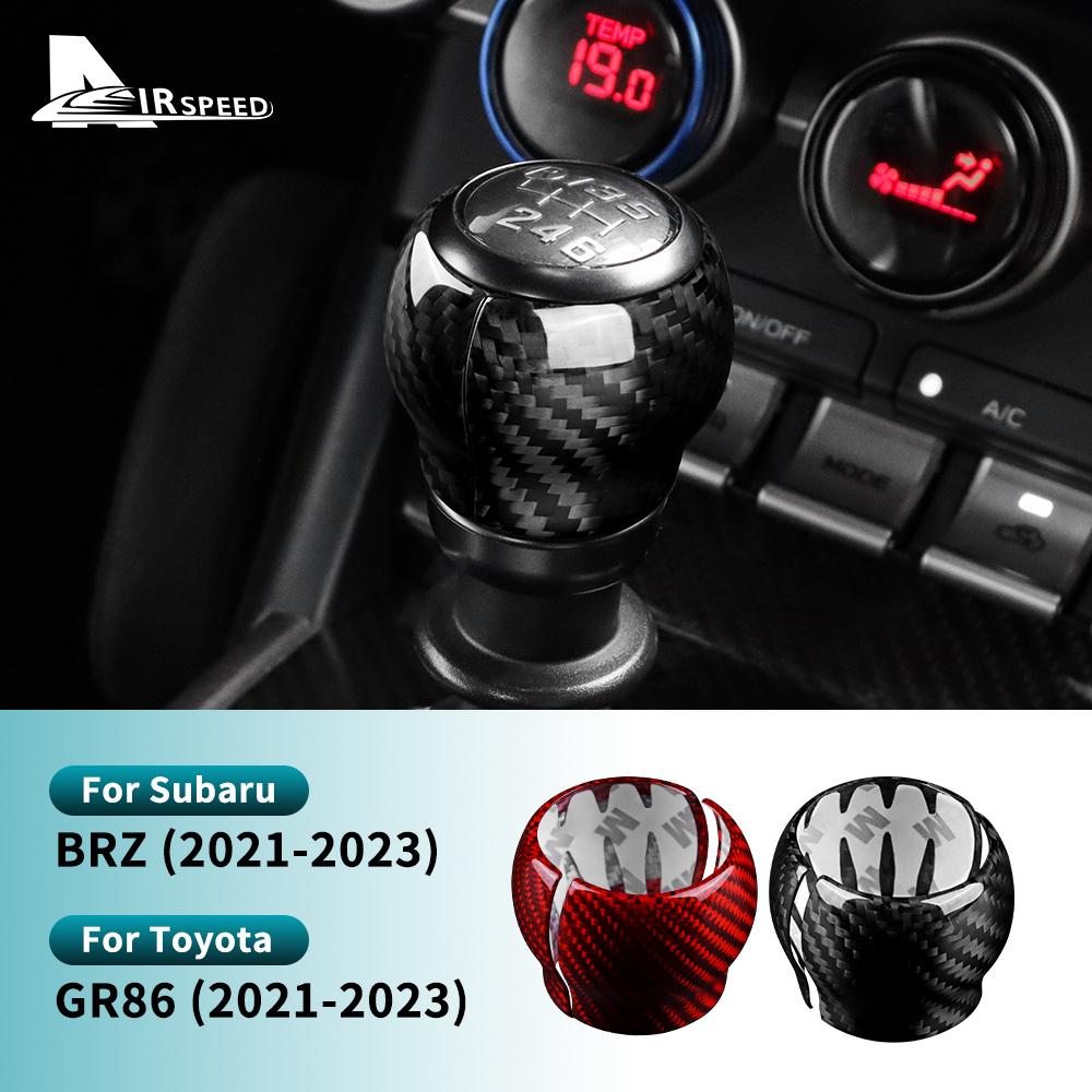 Adesivo in Vera Fibra di Carbonio Rigida per Subaru BRZ Toyota GR86 2021 2022 2023 2024 Copertura Cambio Manuale Auto LHD RHD Finitura Interna