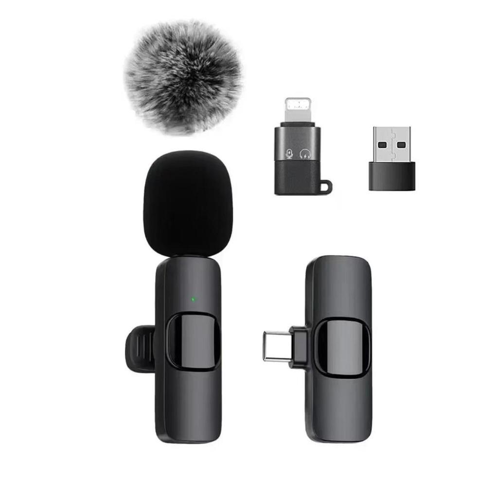Wireless Lavalier Microphone for Phone: Mini Outdoor Recording & Live Broadcast with Noise Reduction