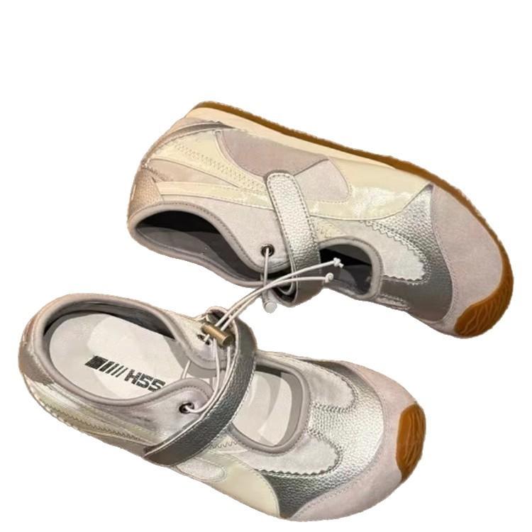 Crooked head German training shoes women's 2025 new summer outdoor casual shoes versatile soft-soled sports Mary Jane single shoes