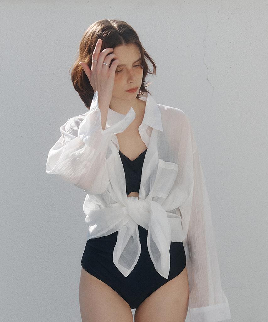 Jyudiaenpol Loose-Fit Shirt Cover-Up