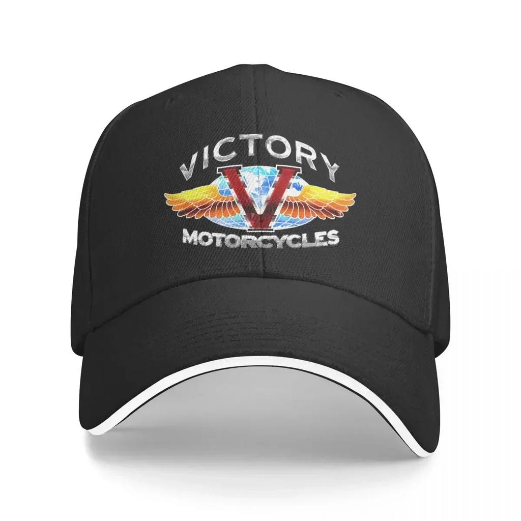 New Victory Motorcycles Baseball Cap Vintage Sandwich Unisex Style Breathable Dad Hat Activities