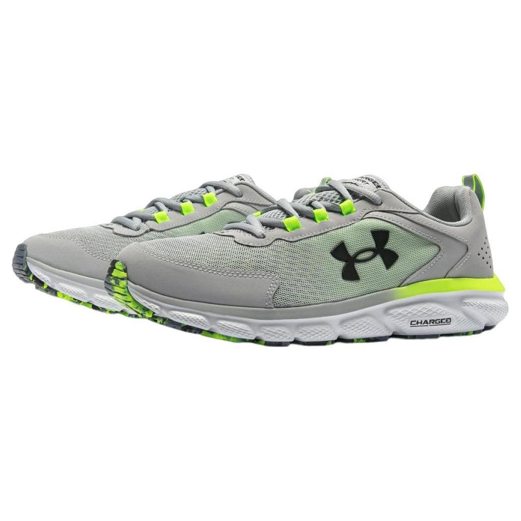 Under Armour Charged Assert 9 Breathable Fabric Leather Low Top Casual Running Shoes Men Sneakers Modern-Gray 3025707-101