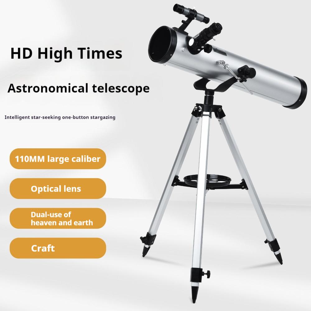 525X Telescope,telescopes for Adults, 114Mm Space Astronomical Refractor Telescope Kids, Astronomy Bird Watching Monocular