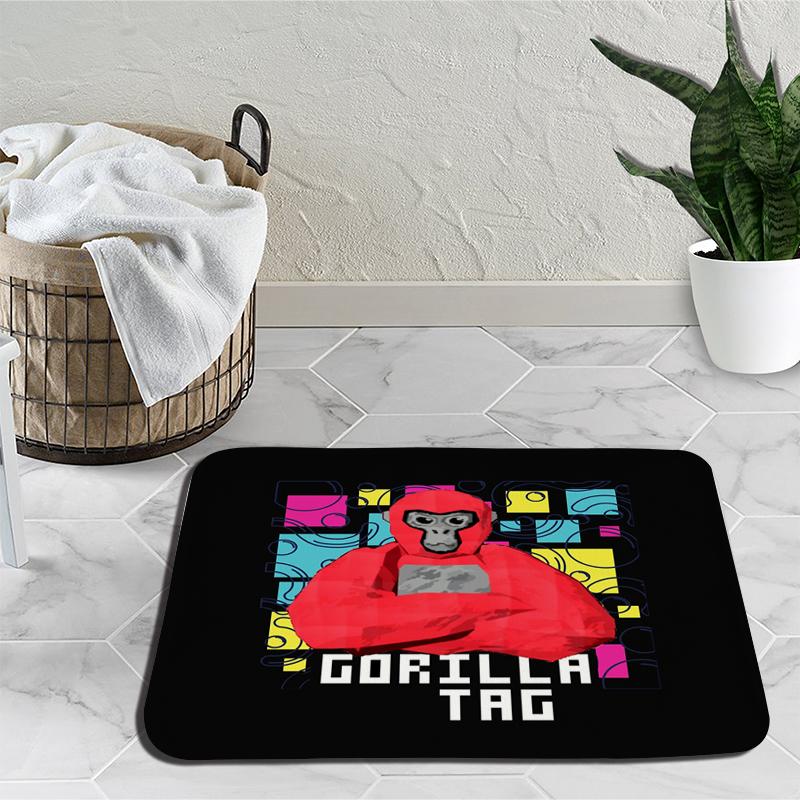 Gorilla Tag Monke Carpets for Living Room Cartoon Monkey Bedroom Decor Bedside Carpet Home Plush Rugs Fluffy Soft Lounge Rug Floor Mat