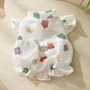 Puppy Dog Shirt Strap Skirt Set Teddy Pomeranian Small and Medium Dogs Universal Princess Style Dress Pet Clothes