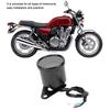 Akozon Drehzahlmesser Motorrad LCD Meter Drehzahlmesser Anzeige Kilometerzähler Geschwindigkeitsmesser 0-199km/h (Schwarz)