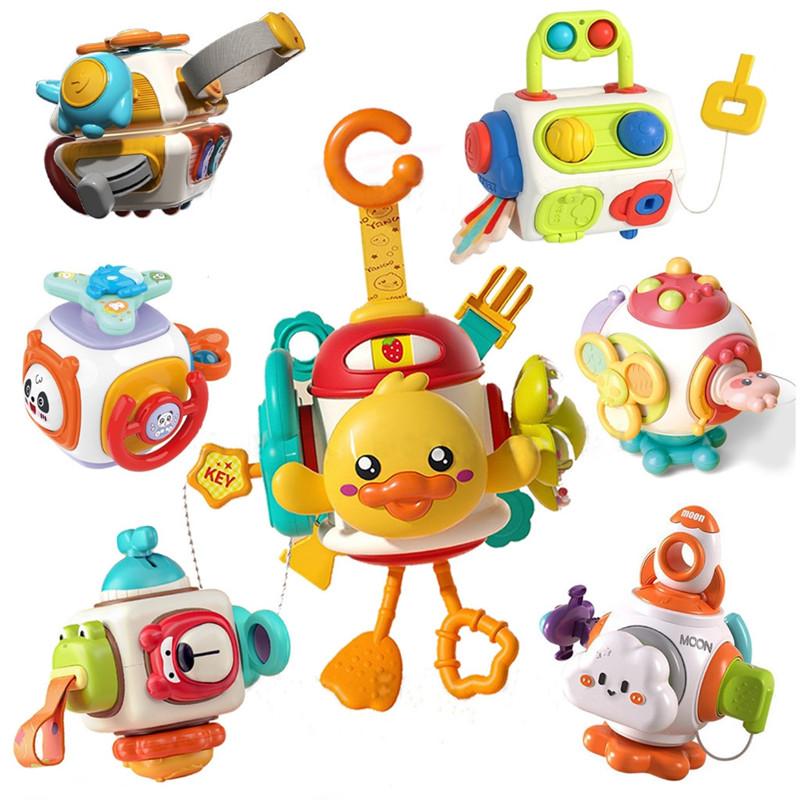 6 In 1 Busy Cube Montessori Toys Toddler Airplane Car Travel Toy Sensory Activity Busy Board Educational Learning Toys For Kids