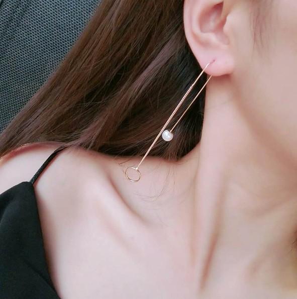 European  American Fashion Long Pearl Earrings - New Style