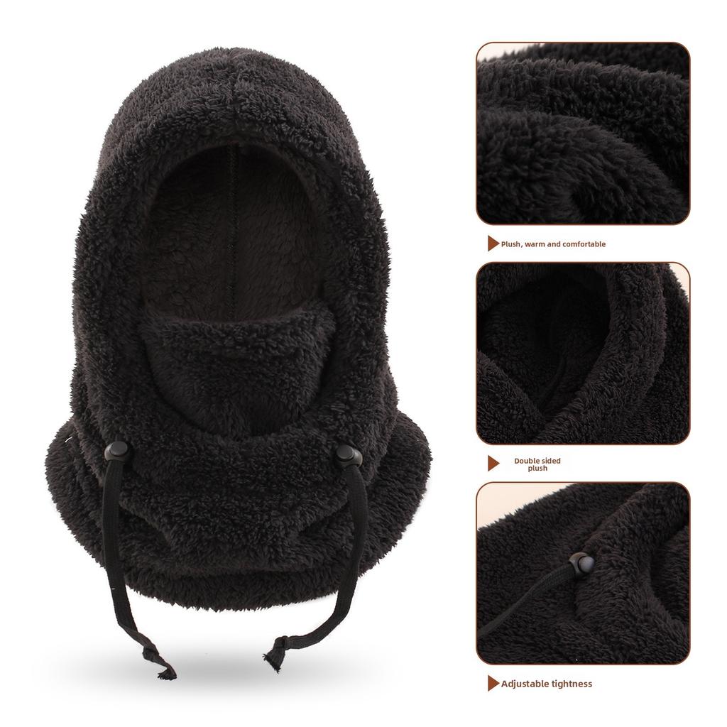 Windproof Balaclava Hats Warm Hooded Hat Unisex Ear Protection Cap
