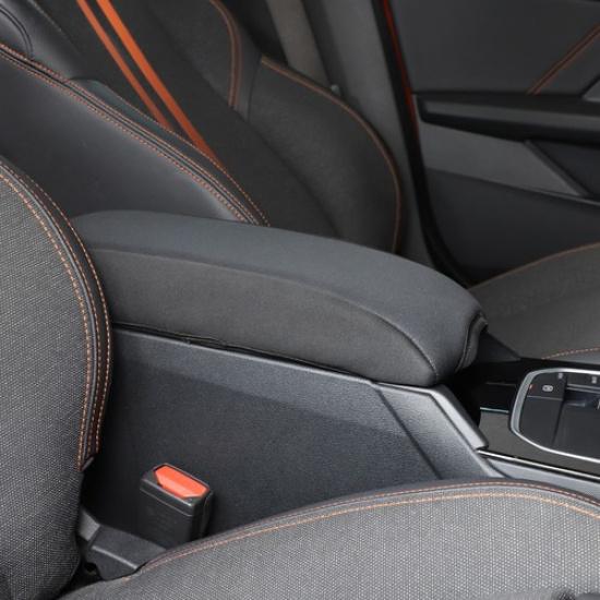 Schwarzes Stoff-Mittelkonsolen-Armlehnenbox-Panel-Abdeckung für BMW 2er Serie -23