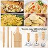 Complete Gnocchi Maker Set Featuring Wood Board and Rolling Pin Wood Gnocchi Board Suitable for Pastas Enthusiasts