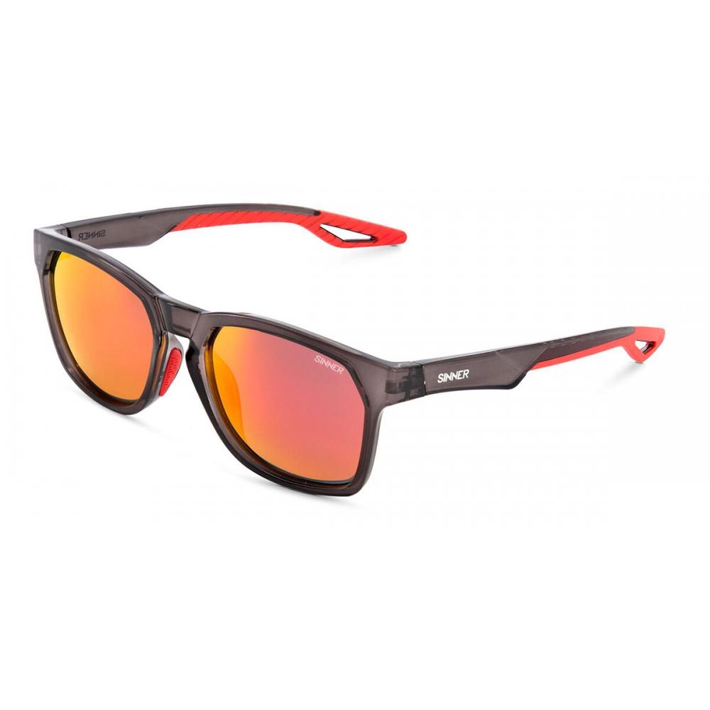 

Sinner Faveira Asian Fit Polarized Sisu 927 10 P58 Unisex Sunglasses Transparent Black/Red/133-19-135