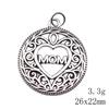 Gifts For Women Charms Bulk Family Member Heart Tags Charms Pendant Souvenir Male Pendant