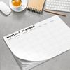 Monthly Planner Notepad - Undated 52 Sheets Desk Calendar, A4 (8"x11") Planning Pad for Office, Home, School, Fitness, Meal & Project Organization