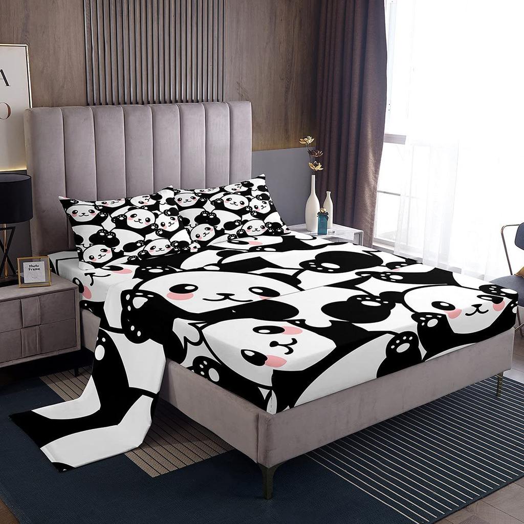 Camouflage Personalized Pattern Bed Hat Four-piece Bedding Set Bedroom Dormitory Bedding Decoration