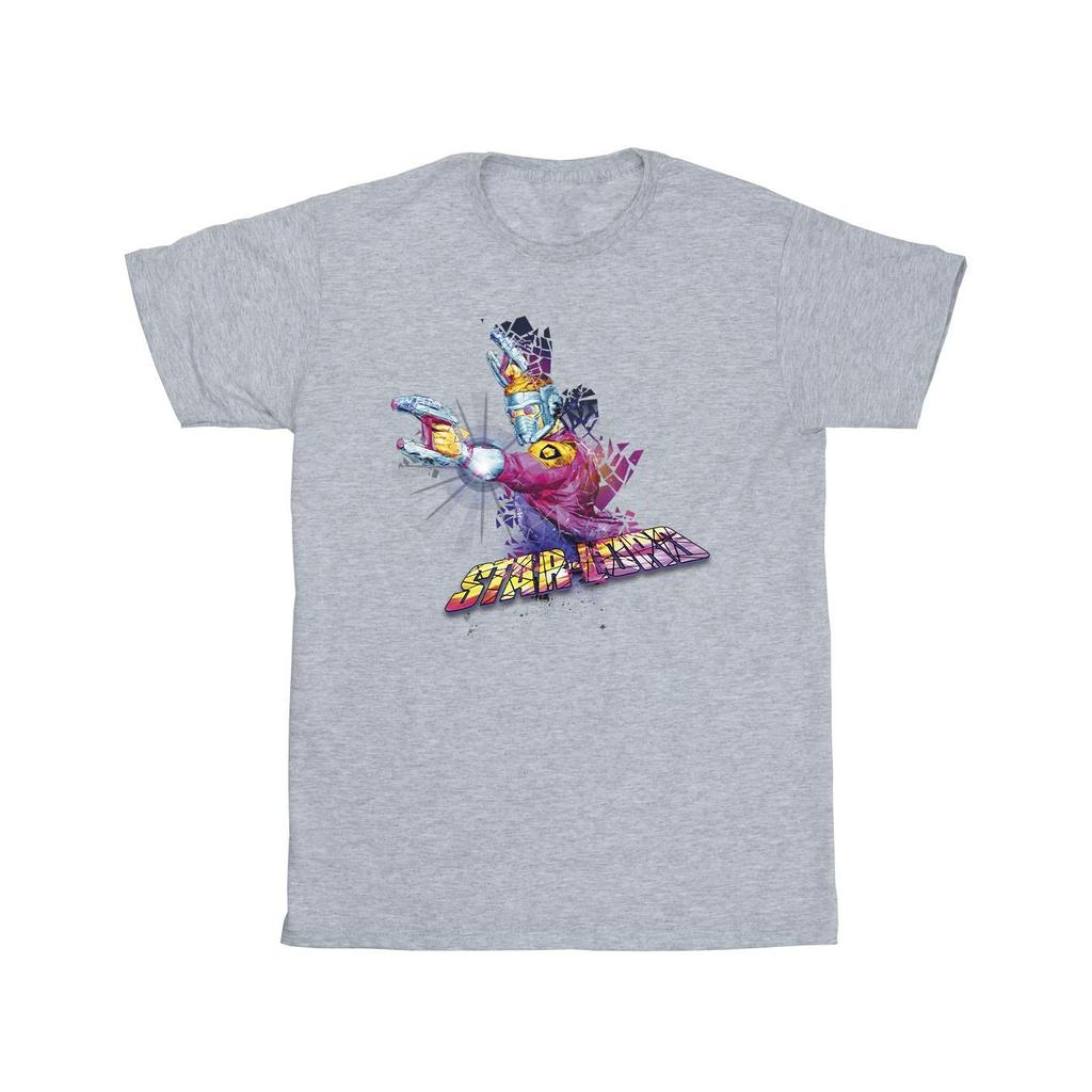 Marvel Mens Guardians Of The Galaxy Abstract Star Lord T-Shirt