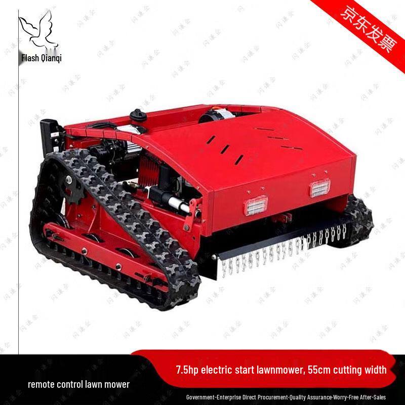 Heavy-Duty Gasoline Remote Control Lawn Mower CN Plug (adapter Included)