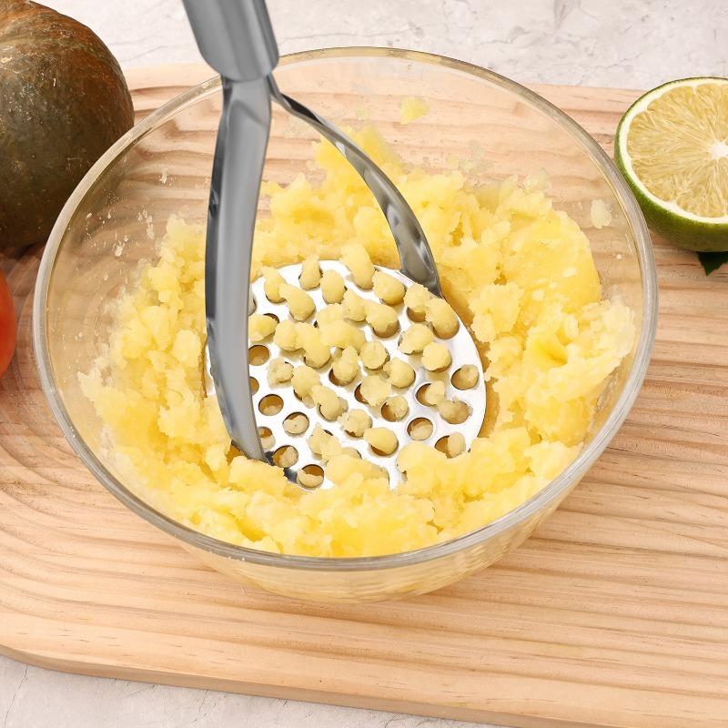 1Pc Stainless Steel Potato Press, Household Potato Mud Press, Manual Masher, Potato Press Multi-functional Kitchen Gadget