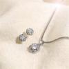 Shine Flower Necklace and Earrings Set Accessories