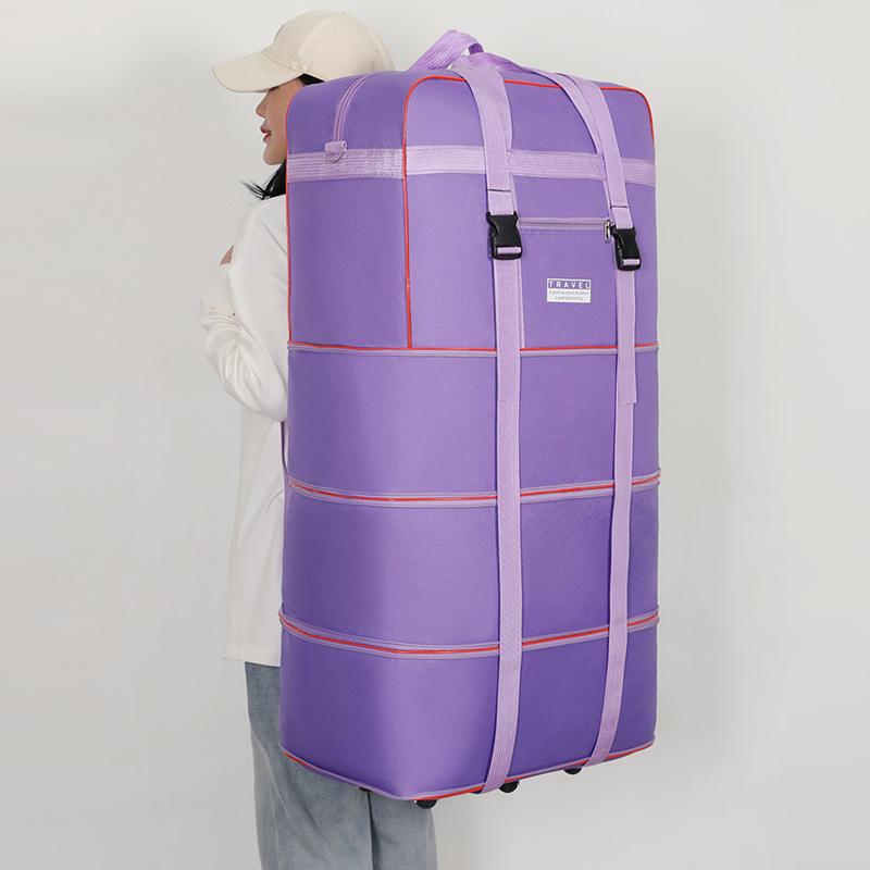 Bolsa de Viaje Plegable Maleta Rueda Universal Caja de Almacenamiento Viajar al Extranjero Envío Aéreo Bolsa de Equipaje Retráctil de Gran Capacidad