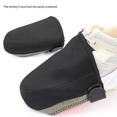 1 Pair Cycling Shoe Toe Covers Cold Weather Bike Overshoes Thermal Bicycle Shoe Toe Protector Cover For Men Women