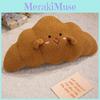 Cute Croissant Plush Pillow With Embroidery Design For Daily Sleeping Bedroom