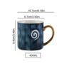 JUSTINLAU Ceramic Mug Valentine's Day Gifts Breakfast Coffee Milk Oat Cup Creative Couple Cup with Handle Home/Office Water Cups