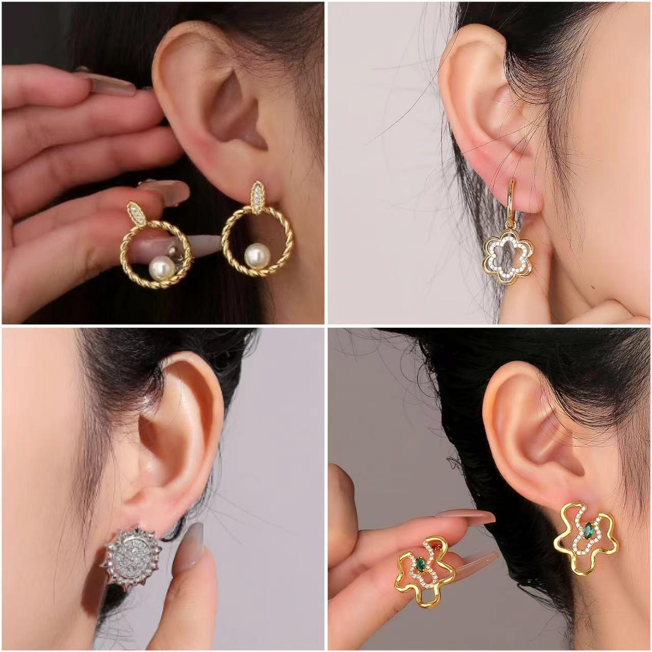 

Elegant 925 Pearl Sunflower Earrings - High-End, Simple Summer Fashion.