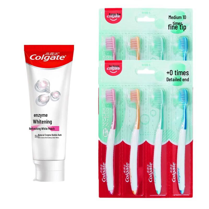 Colgate Peach Mint Whitening Toothpaste & Toothbrush Set