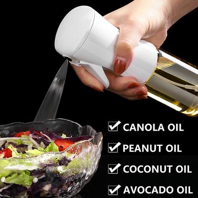 200/300ml Olive Oil Spray BBQ Cooking Kitchen Baking Olive Oil Sprayer Oil Spray Empty Bottle PET Vinegar Bottle Oil Dispenser Salad