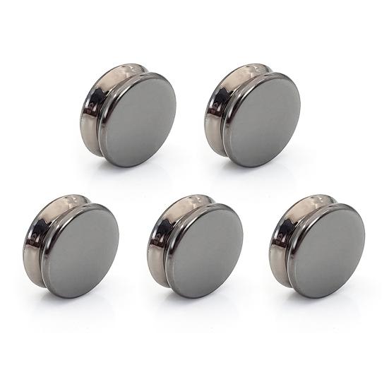 Multipurpose Fabric Fastener 5 Pcs Women Magnetic Shawl Button, No Snag Headband Scarf Clip, Multi-Use Pin for Fabrics Magnet Safety Pins, Metal
