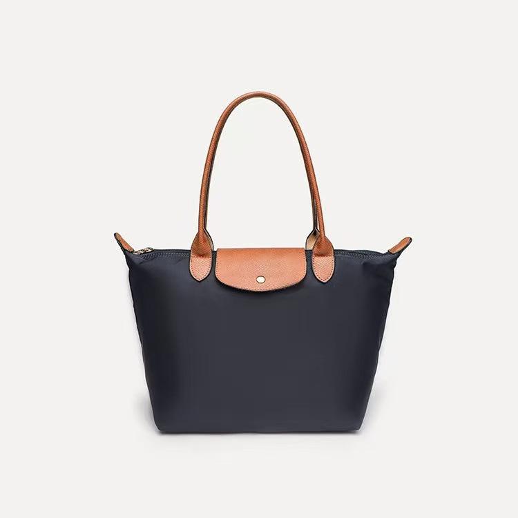 

Сумка через плечо с инкрустацией дракона - Водонепроницаемая нейлоновая сумка-хобо пельмень на длинной ручке, сумка через плечо большой вместимости. 25cm x 17cm x 39cm темно-синий