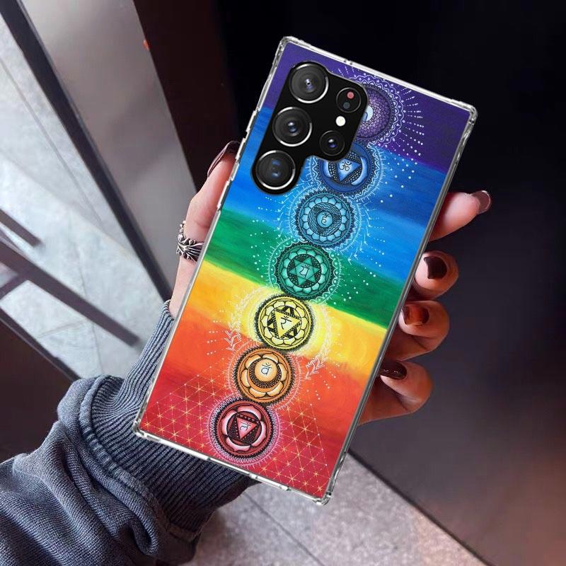 

Yoga Chakra Spiritual Energy Universe Phone Case For Samsung Galaxy S23 S24 S25 Edge S26 Ultra S22 + S21 Plus S20 FE Cover Silic Samsung S21 FE