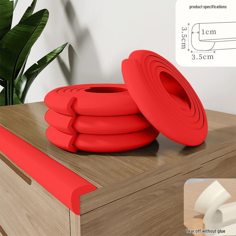 Soft Foam Edge and Corner Anti-Collision Protection Strip for Table, Window, Door, and Sill