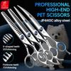 Fenice 7/7,5/8/9/10 pollici Destrorsi Forbici per Cani Kit Forbici per Toelettatura Animali Bichon Teddy Bomei Strumento per Taglio Pelo Cane