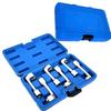 6PCS 12-19mm 1/2 Inch Drive Open End Injector Line Socket Wrench Set For Diesel Fuel Injection Pump Nut Removal Hand Tools