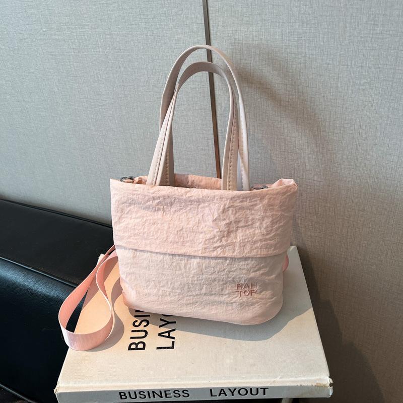 Korean simple Oxford cloth handbag bag women's summer fashion lightweight bucket bag versatile shoulder messenger bag