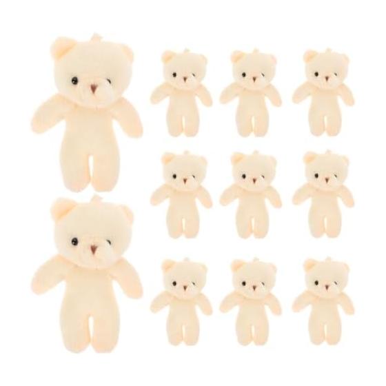 Cute, fluffy, small stuffed animals, set of 12, stuffed bears, children s keychains, decorations, gifts